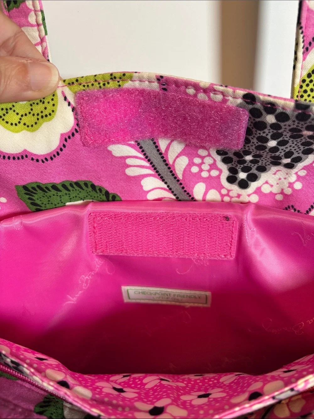 Vera Bradley Priscilla Checkpoint Friendly Laptop Travel Tote